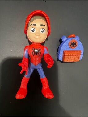 Boys Spidey flip mask toy with backpack